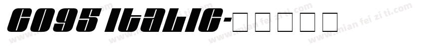 c095 italic字体转换